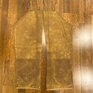 Filson tin cloth chaps